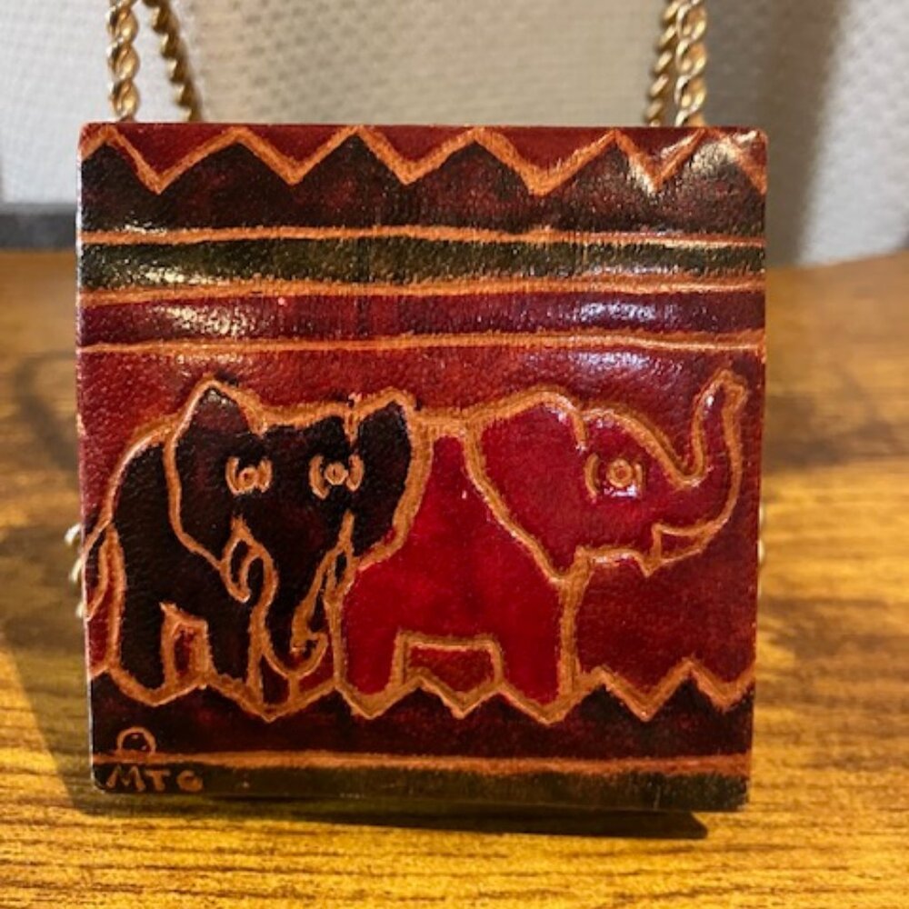 Small Pocket Coin Purse by Mediterranean Trading Company‎ Elephant Motif - Picture 3 of 6